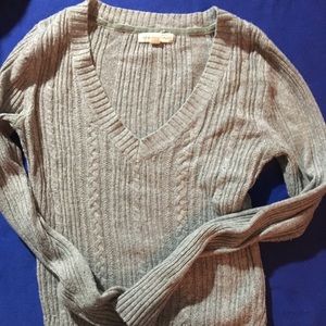 Grey v-neck sweater